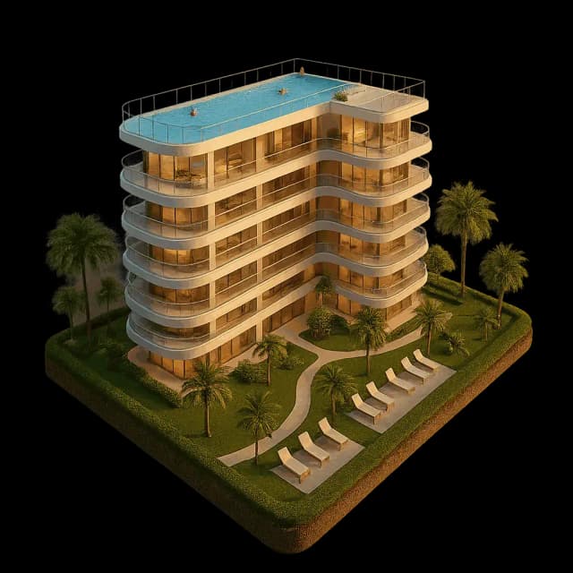 آپارتمان لوکس با چشمانداز زیبا در اقدسیه